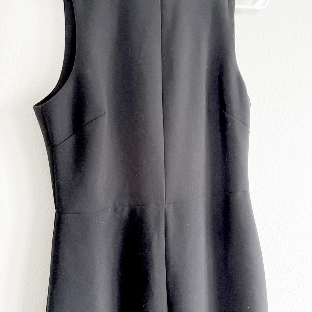mock neck little black dress sleeveless sheath high collar cheongsam style 8 - Picture 4 of 9